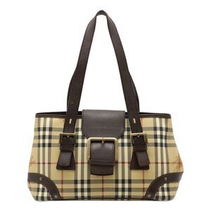 Burberry Nova Check PVC Leather Tote Bag